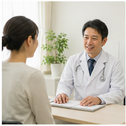 医師と患者の診察